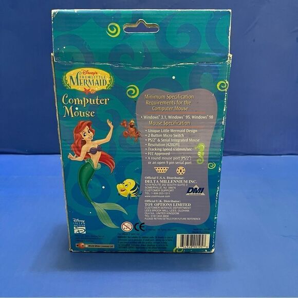 Disney The Little Mermaid Ariel Computer Mouse - Picture 3 of 6